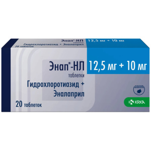 Купить  Энап-НЛ таб 12,5мг + 10мг №20