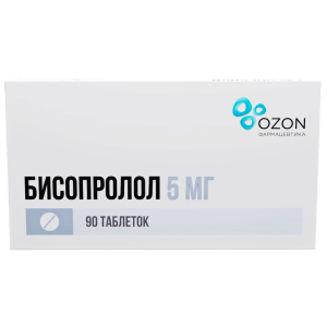 Купить  Бисопролол таб ппо 5мг №90