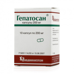Купить  Гепатосан капсулы 200мг №10