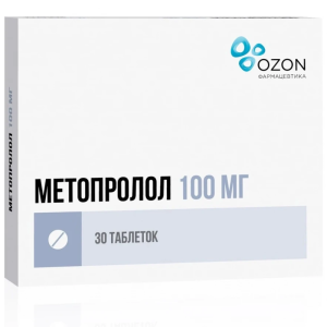 Метопролол таб 100мг №30