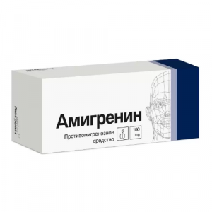 Купить  Амигренин таб ппо 100мг №6