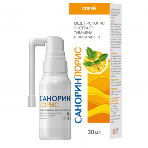 Купить  Санорин Лорис спрей д/полости рта 30мл