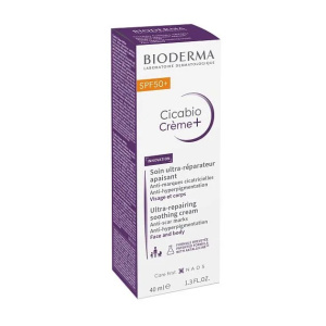 Купить  Bioderma Cicabio Creme+ SPF 50+ 40 мл крем восстанавливающий и успокаивающий
