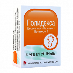 Купить  Полидекса капли ушн 10,5мл +пипетка