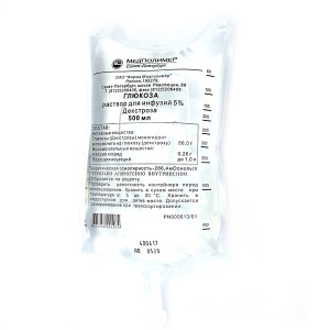 Купить  Глюкоза р-р д/инф 5% 500мл
