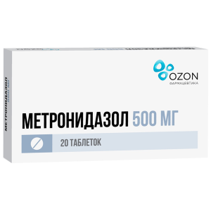 Купить  Метронидазол таблетки 500мг №20