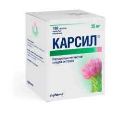 Купить  Карсил 35 мг 180 шт таблетки покрытые оболочкой
