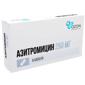 Купить  Азитромицин капсулы 250мг №6
