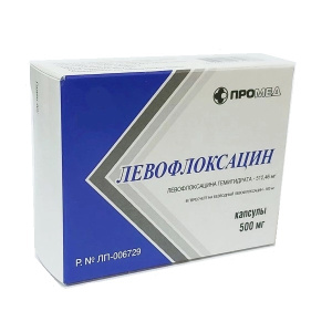 Купить  Левофлоксацин капс 500мг №5