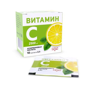 Купить  Аскорбиновая Кислота пор д/р-ра д/внутр 2,5г №10 