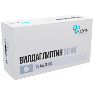 Купить  Вилдаглиптин таб 50мг №28