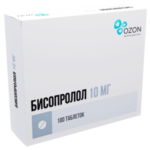 Купить  Бисопролол таб ппо 10мг №100