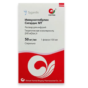 Купить  Иммуноглобулин Сигардис МТ р-р д/инф 50мг/мл фл 100мл №1