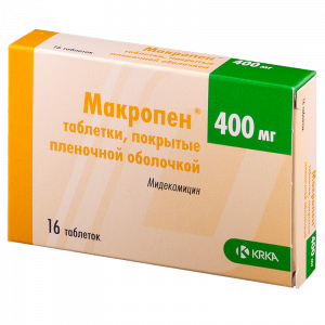 Купить  Макропен таблетки ппо 400мг №16