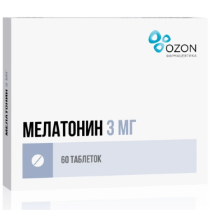 Купить  Мелатонин таб ппо 3мг №60