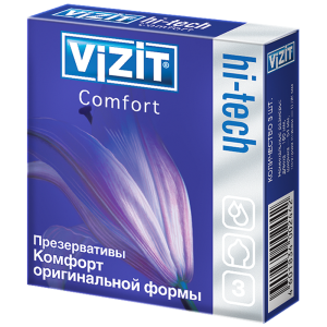 Купить  VIZIT Hi-tech comfort  презервативы 3 шт.