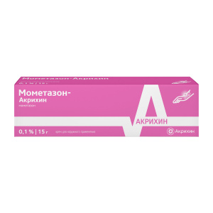 Купить  Мометазон-Акрихин крем д/наруж примен 0,1% 15г