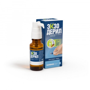 Экзодерил р-р д/наруж примен 1% 20мл