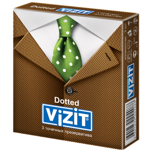 Купить  VIZIT Dotted презервативы точечные 3 шт.