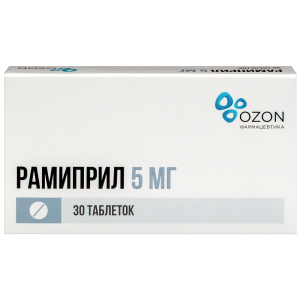 Купить  Рамиприл таблетки 5мг №30