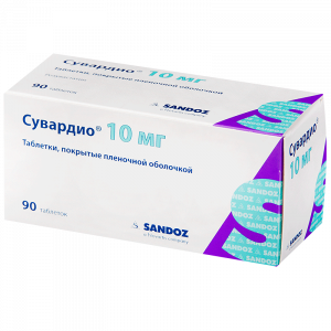 Купить  Сувардио таб ппо 10мг №90