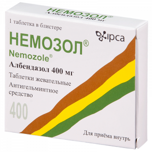 Немозол таблетки жев 400мг №1