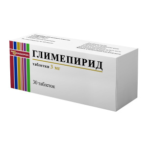 Купить  Глимепирид таб 3мг №30