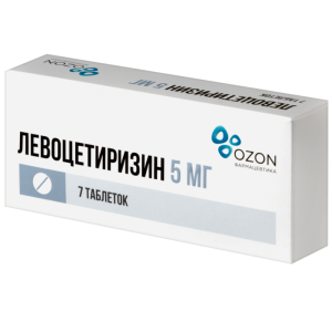 Купить  Левоцетиризин таб ппо 5мг №7