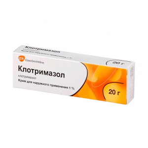 Купить  Клотримазол крем д/наруж примен 1% 20г