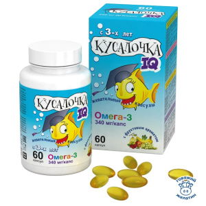 Купить  Кусалочка IQ Рыбий жир капс №60