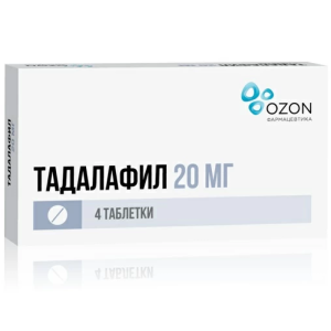 Купить  Тадалафил таб ппо 20мг №4