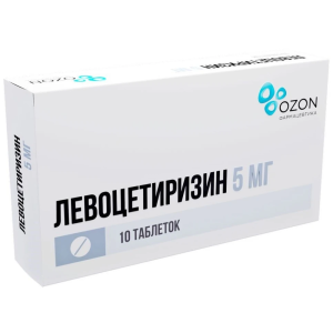 Купить  Левоцетиризин таб ппо 5мг №10