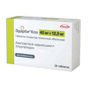 Купить  Эдарби Кло таб ппо 40мг+25мг №98