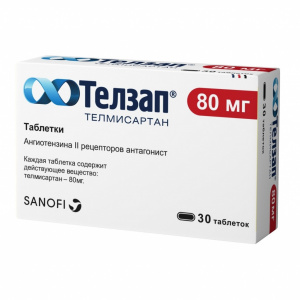 Купить  Телзап 80 мг 30 шт таблетки