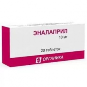 Купить  Эналаприл таблетки 10мг №20 (Органика)