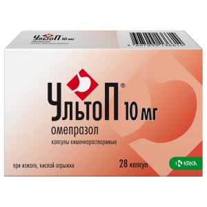 Купить  Ультоп капсулы 10мг №28