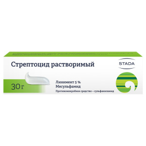 Купить  Стрептоцид линимент 5% 30г