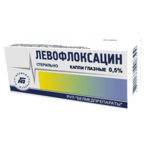 Купить  Левофлоксацин капли глазные  0,5% 5мл