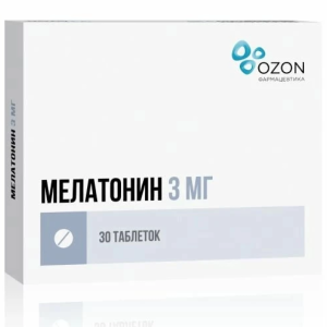 Купить  Мелатонин таб ппо 3мг №30