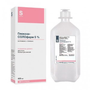 Купить  Глюкоза раствор д/инф 5% 400мл