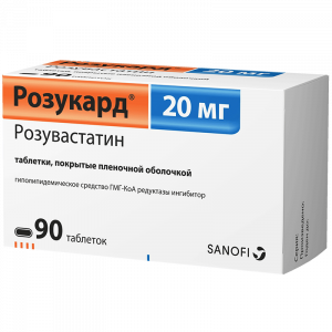 Купить  Розукард таб ппо 20мг №90