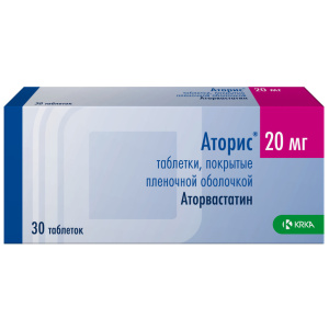 Аторис таб ппо 20мг №30