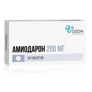 Купить  Амиодарон 200 мг 30 шт таблетки