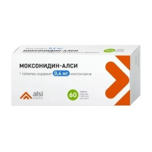 Купить  Моксонидин-Алси таб ппо 400мкг №60
