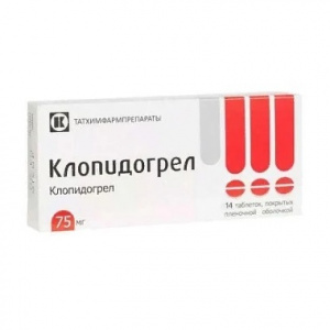 Купить  Клопидогрел таб ппо 75мг №14