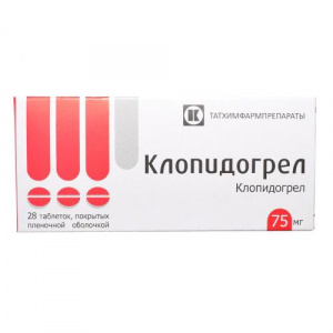 Купить  Клопидогрел таб ппо 75мг №28