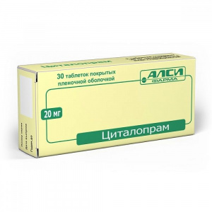 Купить  Циталопрам-Алси таб ппо 20мг №30