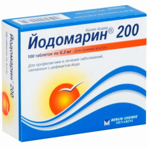 Купить  Йодомарин таблетки 200мкг №100