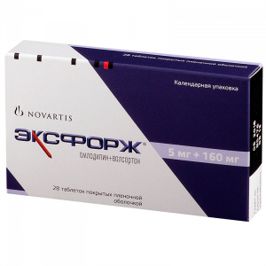 Купить  Эксфорж таб ппо 5мг+160мг №28