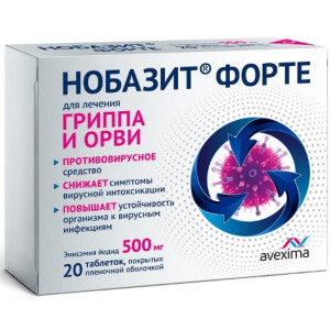 Купить  Нобазит  Форте таб ппо 500мг №20